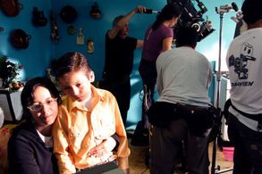 Patricia Riggen and Adrian Alonso in Under the Same Moon (2007)