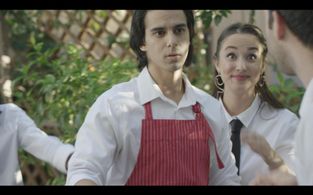 Still of Cesar D La Torre in the Movie Misfits, Cast Krista Allen, Leigh-Allyn Baker, Cesar D La Torre, Robert Miano.