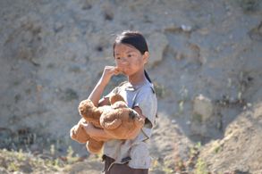 Kaitlin on the set of Exposure