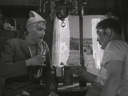 Anders Ek and Åke Grönberg in Sawdust and Tinsel (1953)