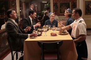 Bryan Batt, Jon Hamm, and Annie Little in Mad Men (2007)