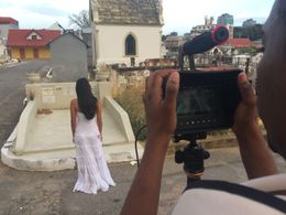 Filming with Caribbean filmmaker Ryan Figuera for indie film 