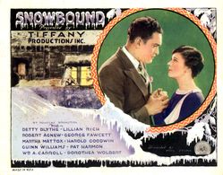 Robert Agnew and Lillian Rich in Snowbound (1927)