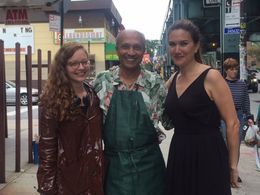 On the set of Bushwick Beats with Director Chloe Sarbib and Nadia Dajani