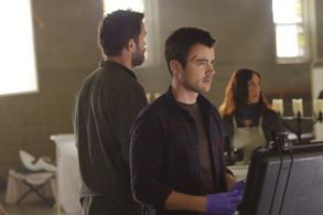 Billy Campbell, Severn Thompson, and Matt Long in Helix (2014)