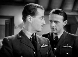 Hugh Burden and Eric Portman in One of Our Aircraft Is Missing (1942)