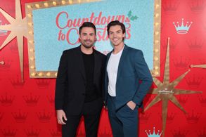 George Krissa and Jonathan Bennett at Hallmark's Countdown to Christmas at Radio City Music Hall