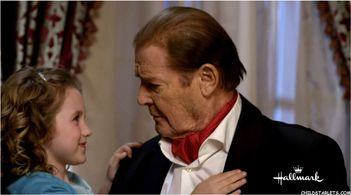 Roger Moore and Leilah de Meza in A Princess for Christmas (2011)