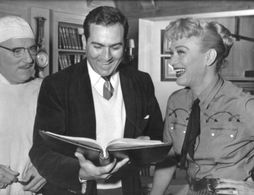 Eve Arden, Gale Gordon, and John Rich in Our Miss Brooks (1952)