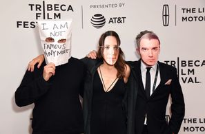 Josephine Decker and Zefrey Throwell at an event for Flames (2017)