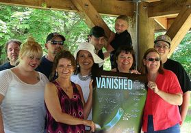 That's a wrap! Cast and crew wrap party picnic in June 2014.