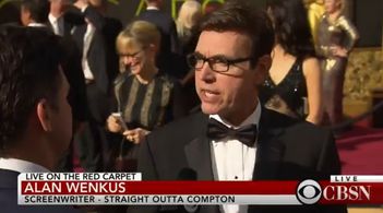 Oscar nominee Alan Wenkus at the 2016 Academy Awards.