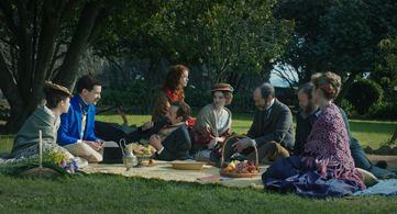 Maya Booth, Albano Jerónimo, Simon Paisley Day, Victoria Guerra, and Edward Ashley in The Worst Man in London