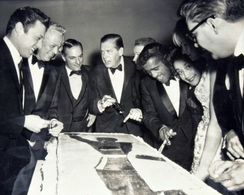 Golden Boy Opening with Steve Lawrence, Billy Daniels, Hilly Elkins, Milton Berle, Red Buttons, Sammy Davis, Davis mothe