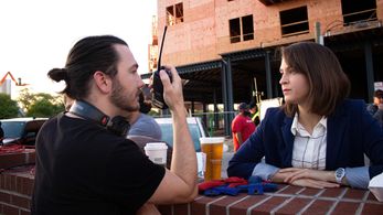 Drew Walkup and Lizzie Zerebko in Endangered (2020)