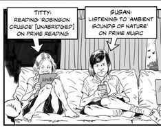 Sophie Neville and Suzanna Hamilton by Healey Cartoons