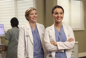 Camilla Luddington and Tessa Ferrer in Grey's Anatomy (2005)