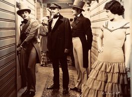 Myrna Loy, Douglas Gilmore, and J. Harold Murray in Cameo Kirby (1930)