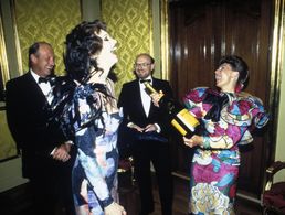 Gala Performance of 'The Merry Widow' in honour of Her Majesty Queen Sonja of Norway on her 50th anniversary at The Nati