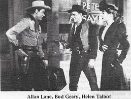 Bud Geary, Allan Lane, and Helen Talbot in Trail of Kit Carson (1945)