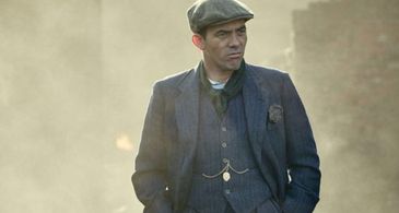 On set with Peaky Blinders