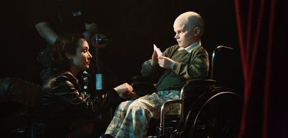 Eva-Maria Leonardou is giving directions to Kendall Sanders.