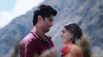 Sushant Singh Rajput and Sara Ali Khan in Kedarnath (2018)