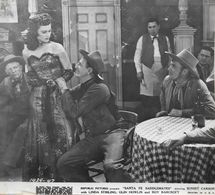 Frank O'Connor, Bud Geary, Linda Stirling, and Robert J. Wilke in Santa Fe Saddlemates (1945)