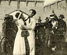 William Ehfe and Eugenie Forde in Desperate Desmond at the Cannon's Mouth (1912)