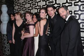 Judd Apatow, Ilene S. Landress, Zosia Mamet, Jenni Konner, Lena Dunham, Adam Driver, and Allison Williams