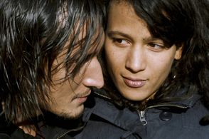 Grégoire Colin and Mati Diop in 35 Shots of Rum (2008)