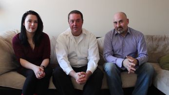 Brandon Rhiness with Katie Gobert and Michael Schaar-Ney