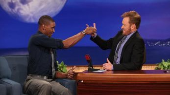 Conan O'Brien and Chris Bosh in Conan (2010)