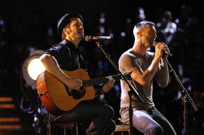 Tony Lucca and Adam Levine in The Voice (2011)