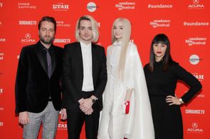 Bay Dariz, Titanic Sinclair, Poppy and Jennifer Goodridge attend the premiere of 
