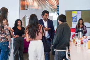 Hailey Summer and Cliff Curtis at a TIFF Rising Stars Event