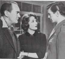 George Sanders, Michael Gwynn, and Barbara Shelley in Village of the Damned (1960)