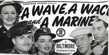 Ann Gillis, Elyse Knox, Richard Lane, Charles 'Red' Marshall, and Henny Youngman in A Wave, a WAC and a Marine (1944)