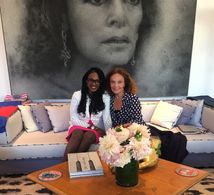 Katana Malone with Dianne Von Furstenberg