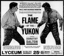 Kenneth Harlan and Melbourne MacDowell in The Flame of the Yukon (1917)