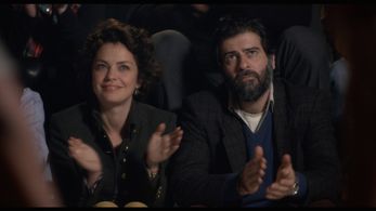 Dolores Fonzi and Rafael Spregelburd in The Film Critic (2013)