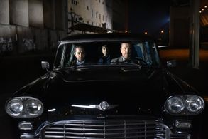 Sakari Kuosmanen, Simon Al-Bazoon, and Sherwan Haji in The Other Side of Hope (2017)