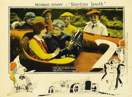 Malcolm Denny, Reginald Denny, and Laura La Plante in Sporting Youth (1924)