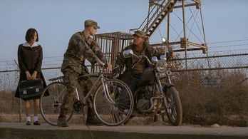 Jae-Hyun Cho, Min-jung Ban, and Mitch Malem in Address Unknown (2001)