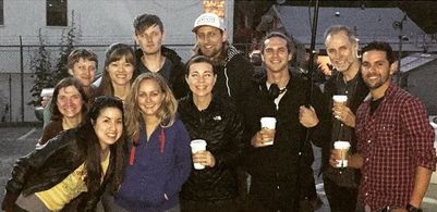 With cast & crew of Birdie's Song short film in L.A.