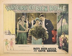 Myrna Loy, Clive Brook, Joseph J. Dowling, Patsy Ruth Miller, and George O'Hara in Why Girls Go Back Home (1926)