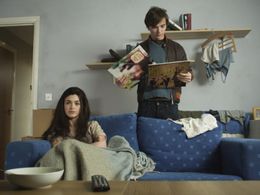 Still of Rollo Weeks and Claire Garvey in Booked Out