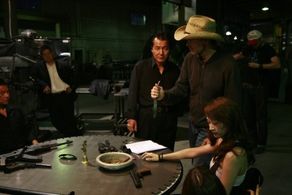 On the set of Treasure of the Black Jaguar.