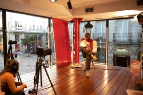 Interview at Afrikaldia, Vitoria, Spain