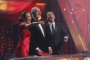 Carrie Ann Inaba, Bruno Tonioli, and Len Goodman in Dancing with the Stars (2005)